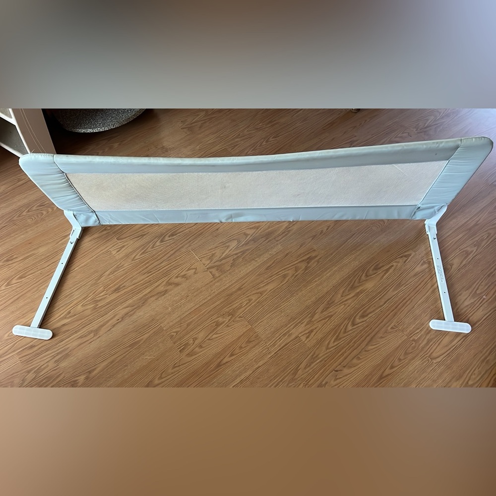 Light grey and White Bed Rail